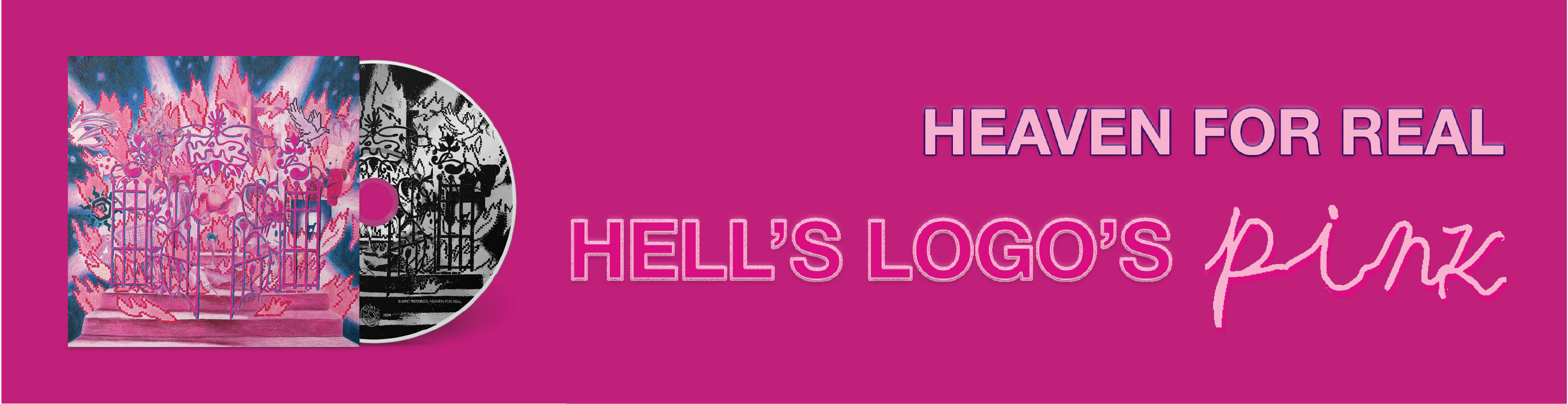 Heaven For Real - Hell's Logo's Pink - store slider